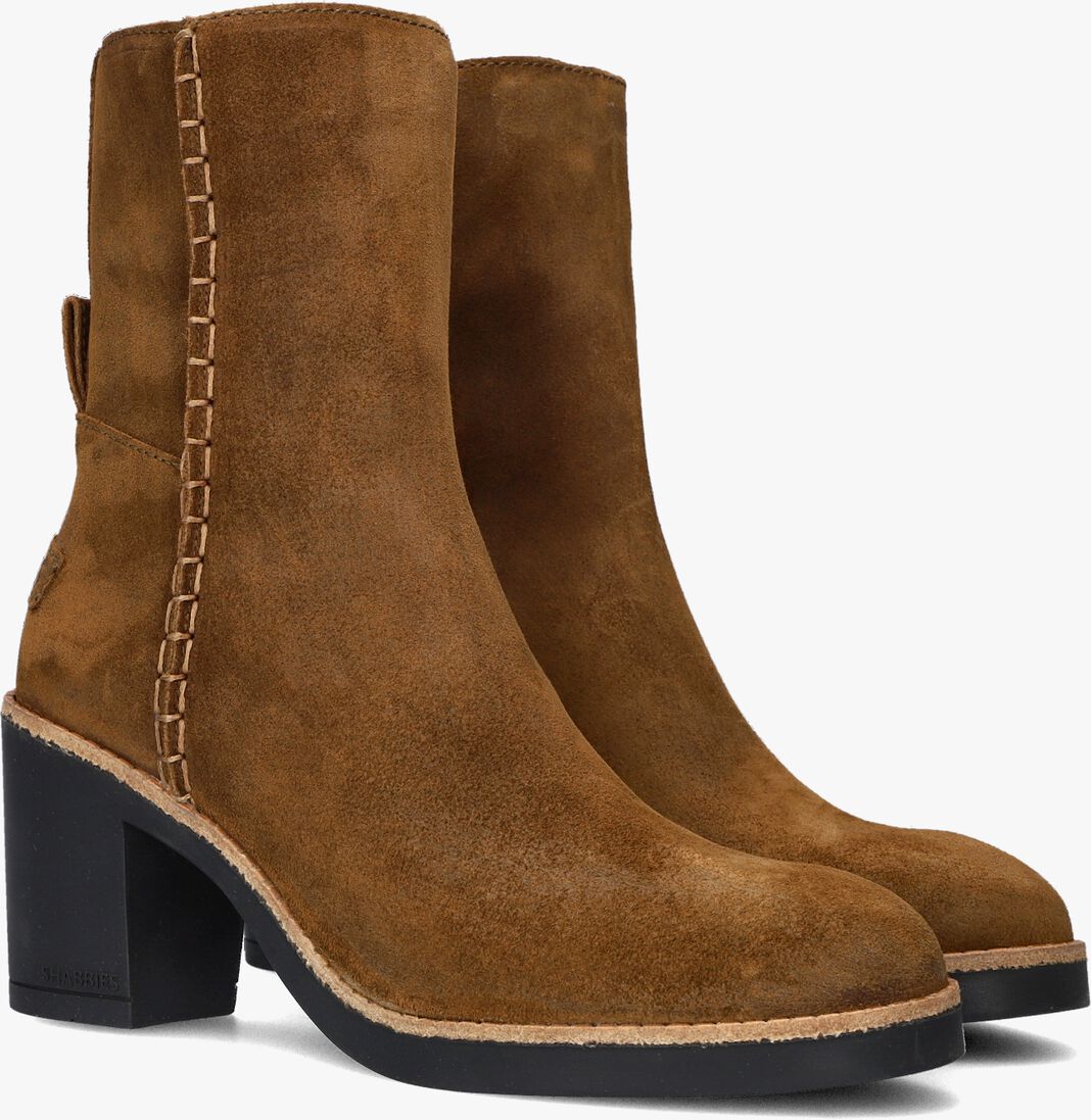 SHABBIES bruine shabbies enkellaarsjes venle ankle boot