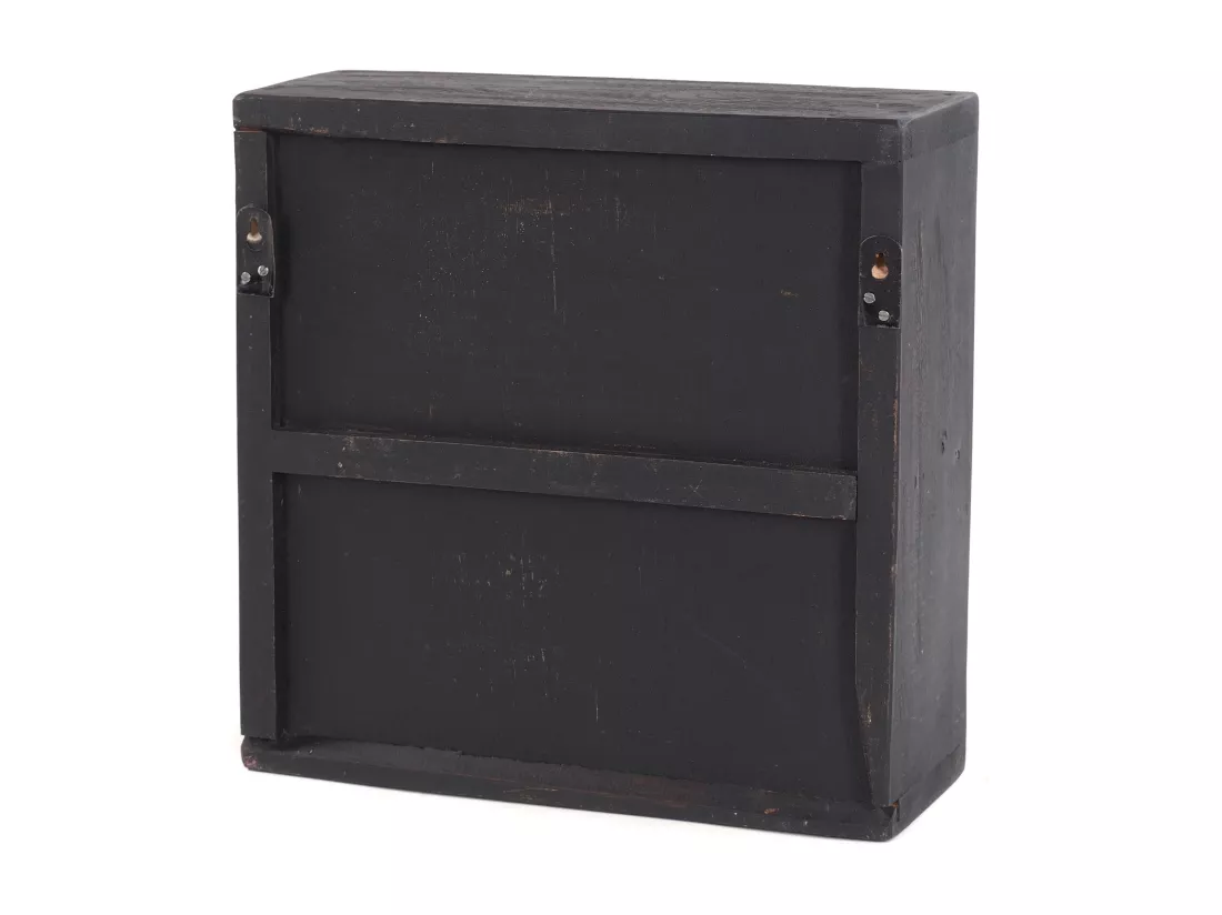 ARMOIRE À PHARMACIE MEDIC 35 Bois massif en acajou 04 schwarz-natur
