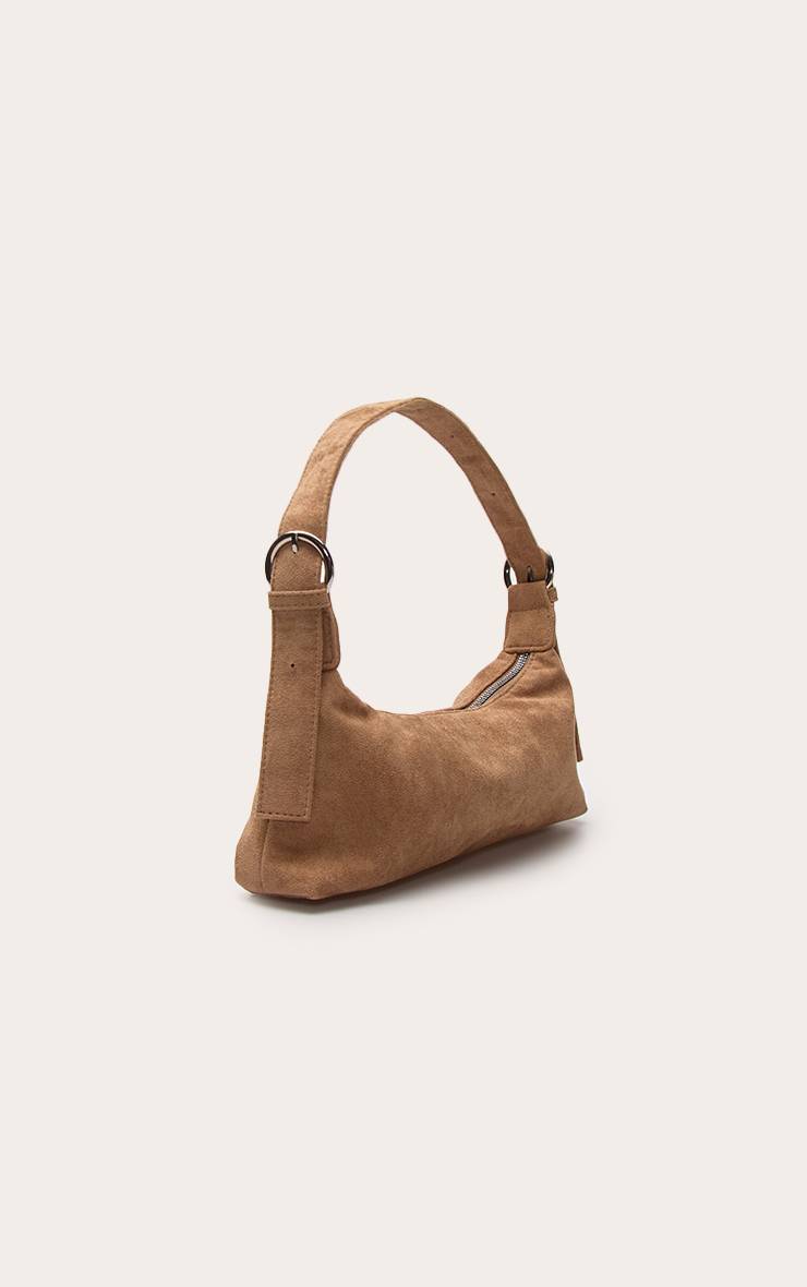 Taupe Sac À Bandoulière En Synthétique Avec Détail Boucle