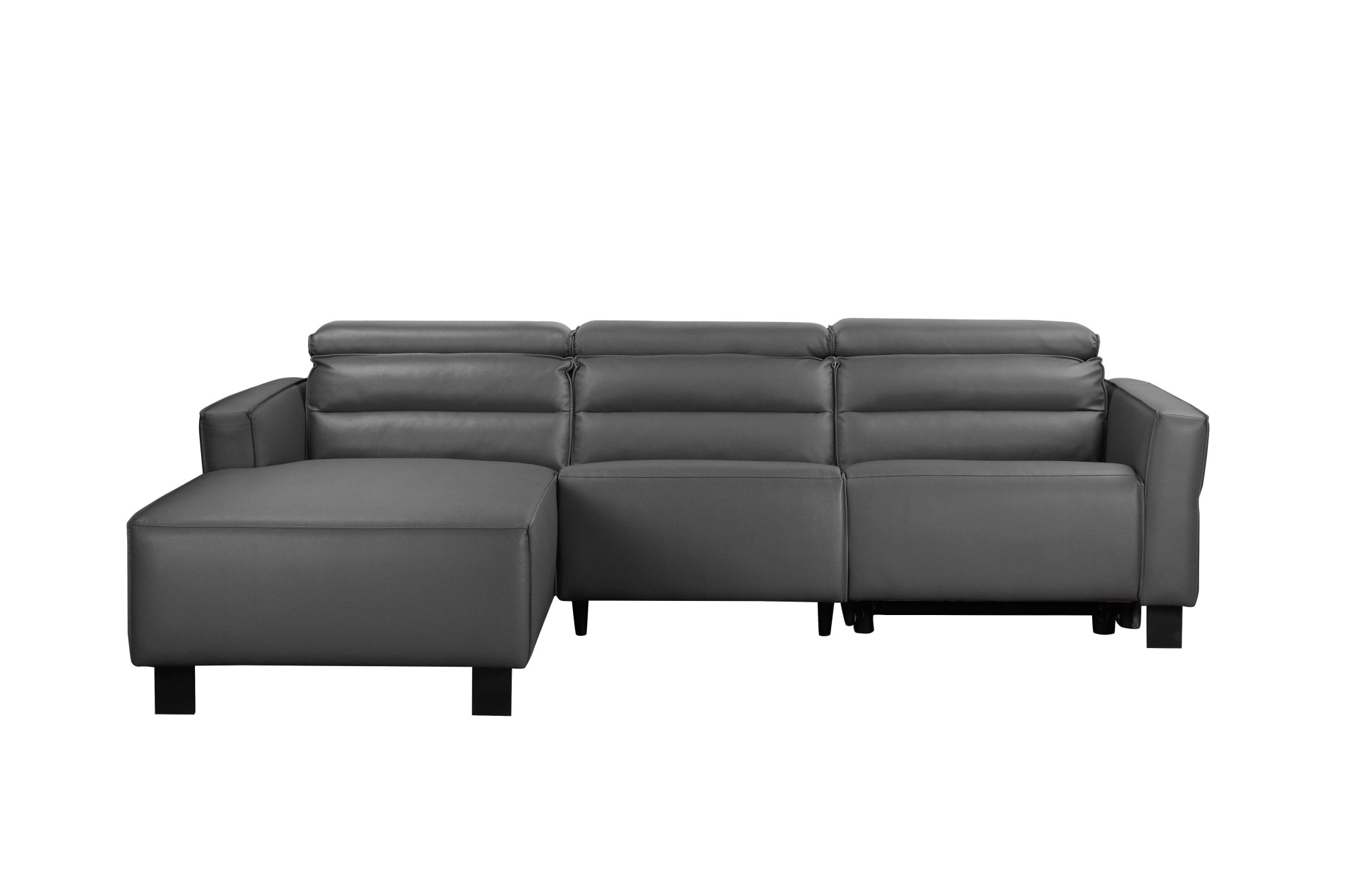 Home affaire Ecksofa »Carpari, L-Form, 263 cm, manuelle o. elektrische Relaxfunktion,« USB A/C und Kopfteilverstellung