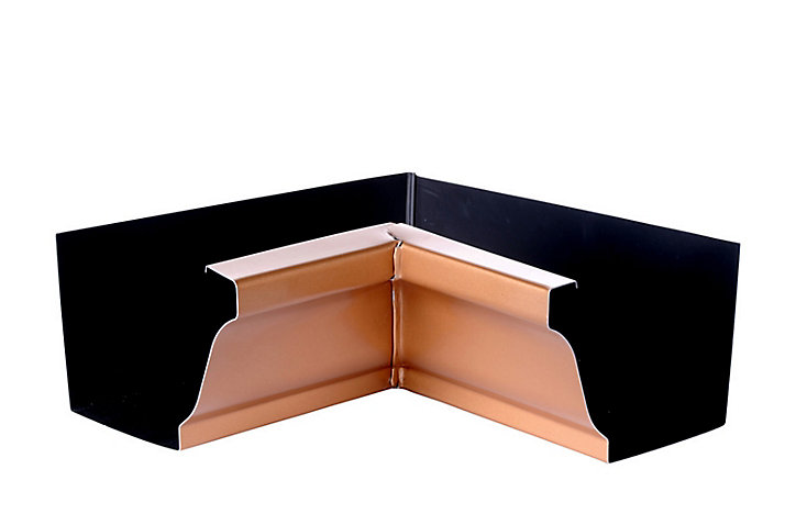 Angle intérieur aluminium miel Ø33 mm