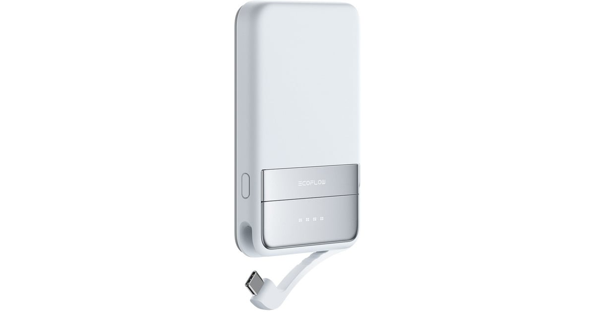 EcoFlowEcoFlow RAPID magnetische Qi2 powerbank 5.000 mAh  (Lichtblauw)