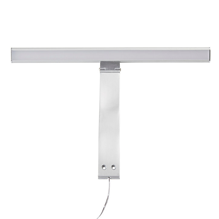 Réglette corner LED Diall Donia argent 5W 30 cm IP20