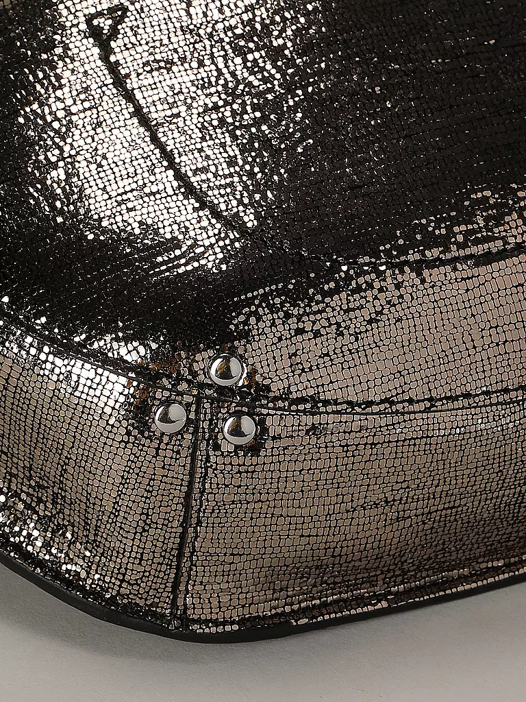 JEROME DREYFUSS Ledertasche - Umhängetasche LINO BANANE  silber