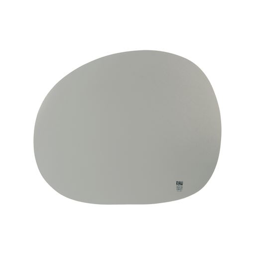 RAW Organic Dækkeserviet, Light Grey, 33,5x41 cm
