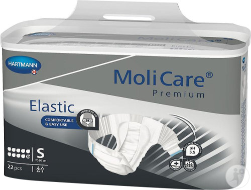 Molicare Premium Elastic Slip 10 Gouttes Taille S Incontinence Très Sévère 22 Pièces
