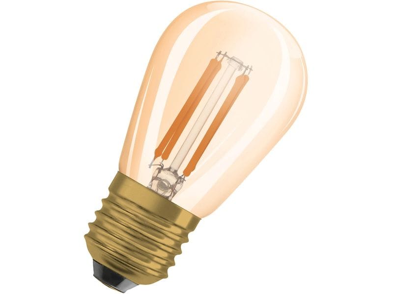 OSRAM Lampe Vintage 1906 Mini Edison ST45, 4.8W, E27, Warmw Dimmbare LED-Lampen, Vintage-Edition