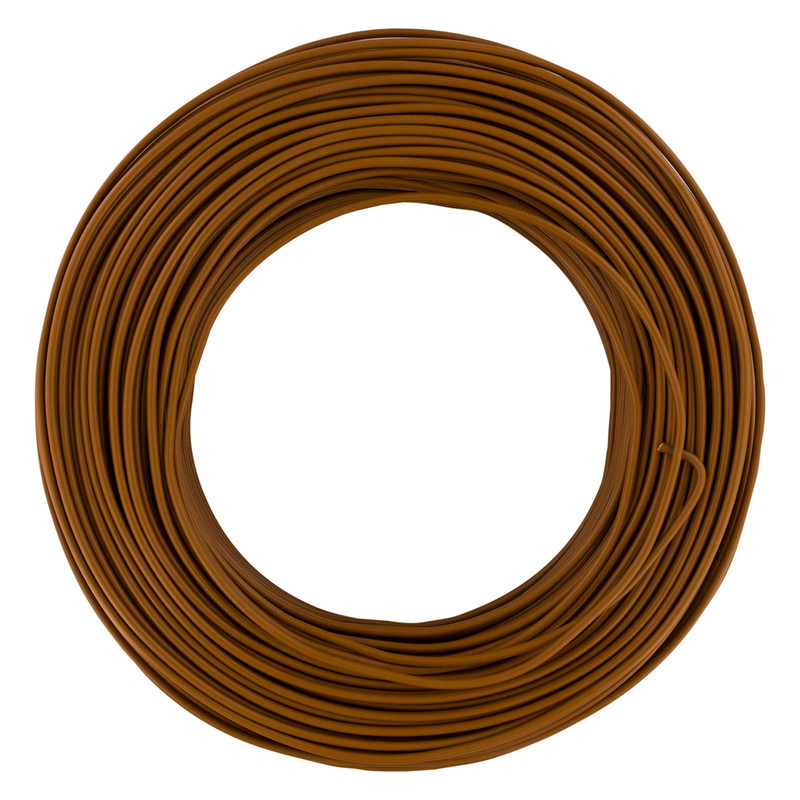 Installatiedraad VD H07V-U 100m 2,5mm² Bruin
