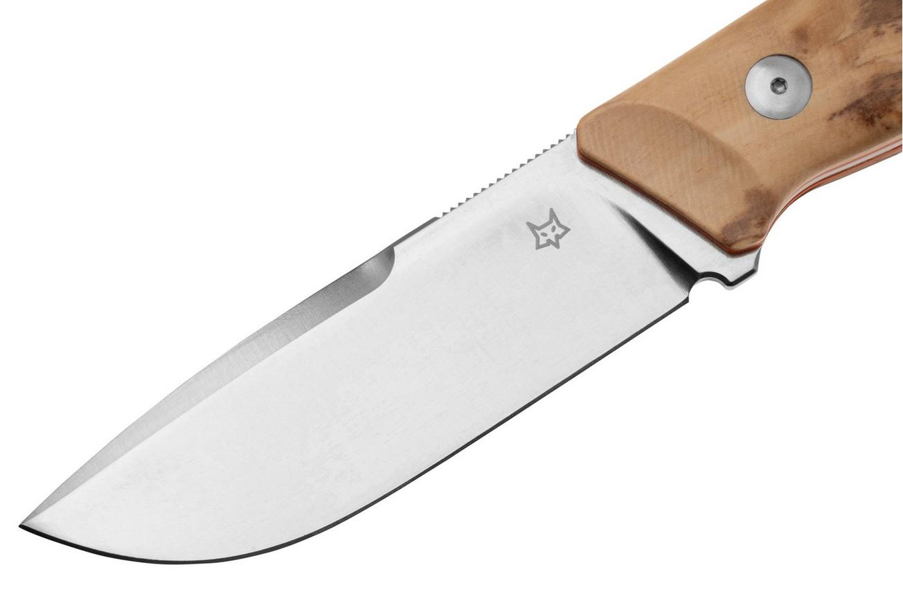 Fox Knives Rifle Windage FX-661 OL, Olive Wood vaststaand mes, Raven Knives design