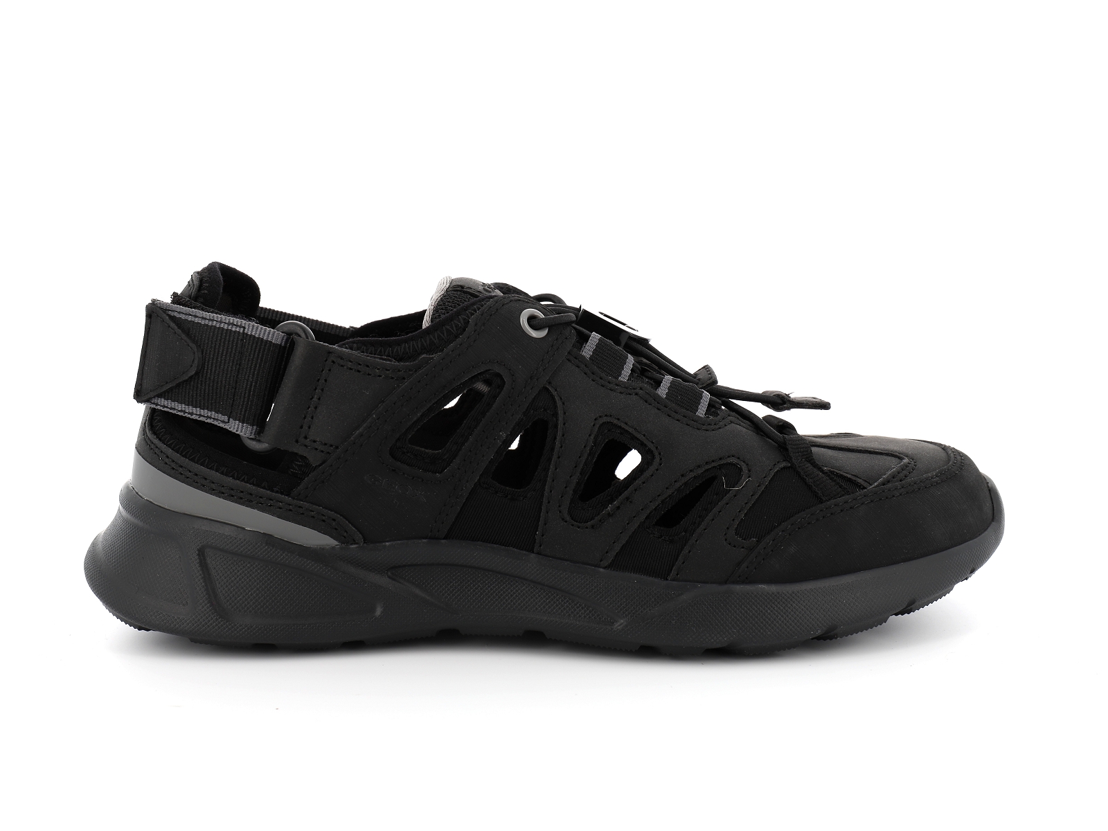 Geox-U SANZIO U45G7D Matières combinées Noir Gris