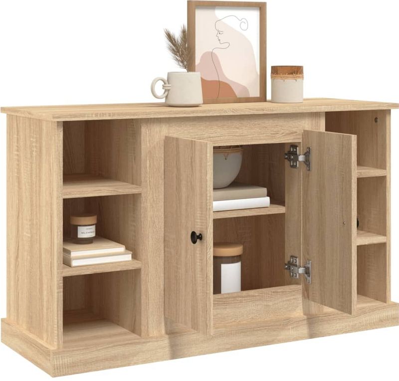 vidaXL - Dressoir - Hout - Sonoma Eikenkleurig