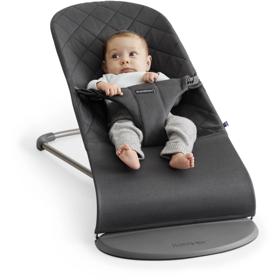 BABYBJÖRN Babywippe Bliss Cotton Mitternachtsblau
