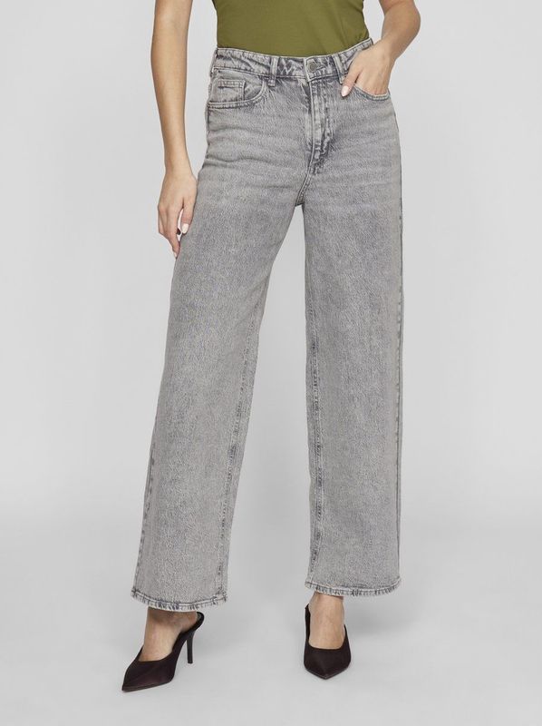 Vila - Freya - Hoogzittende Jeans - Volledige Lengte
