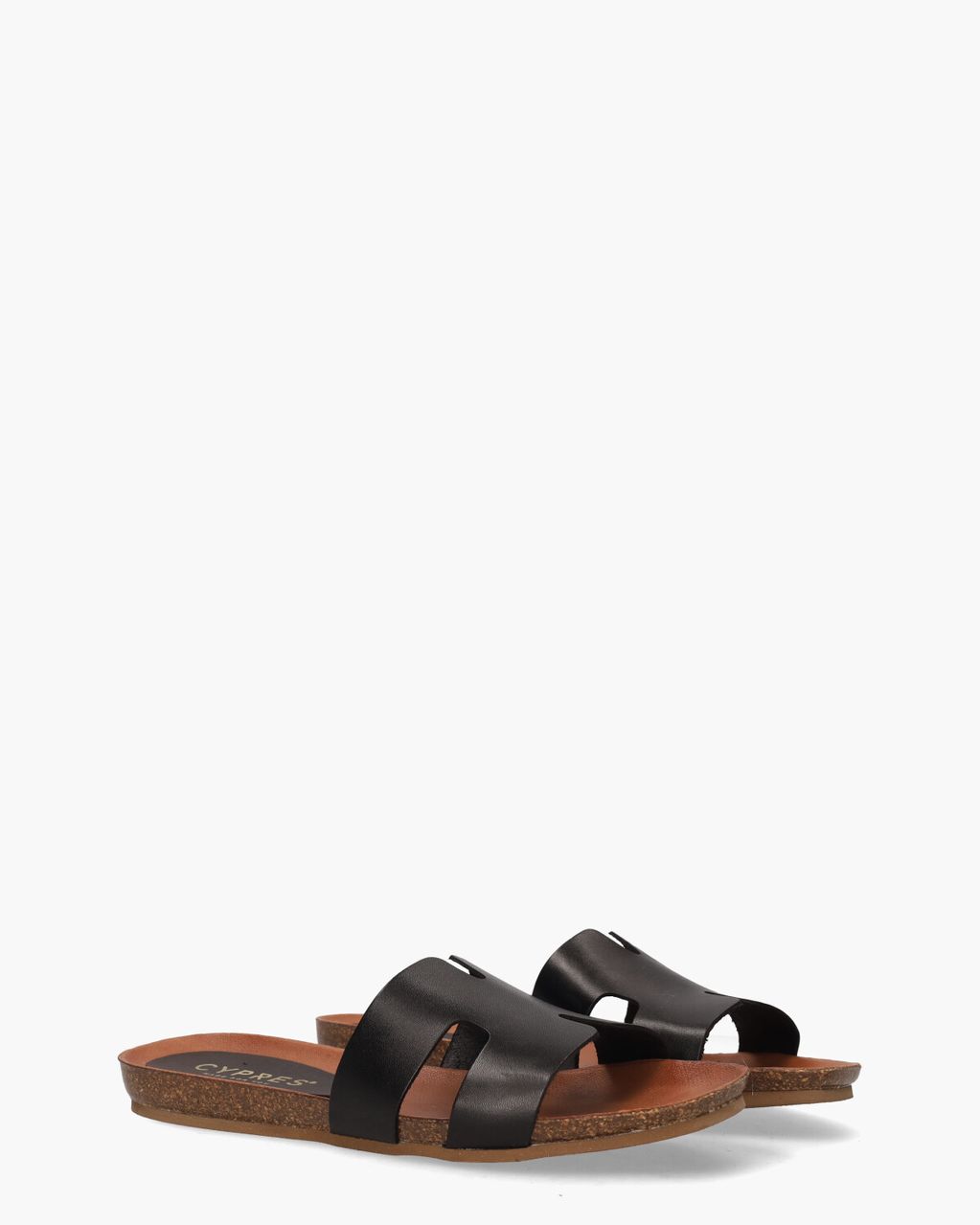 Cypres Rosy Zwart Damesslippers