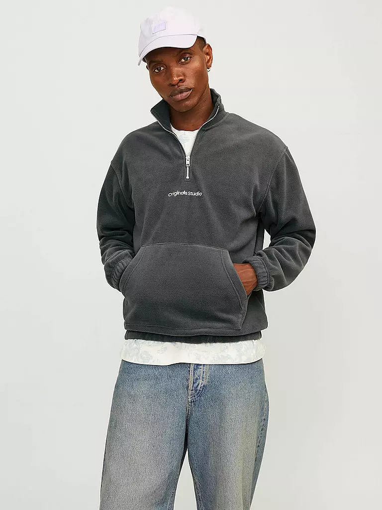 JACK & JONES Pullover JORVESTERBRO grau