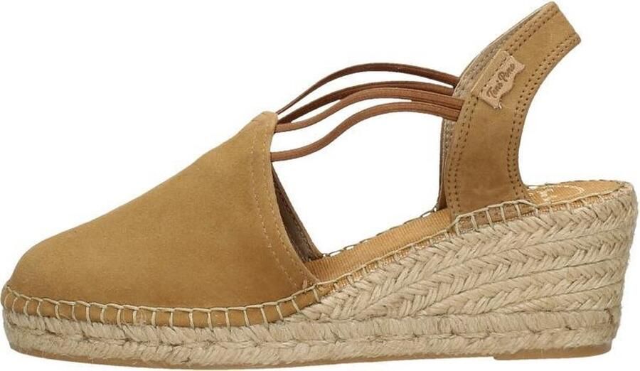 Toni Pons Tremp Dames Espadrilles Sleehak Bruin Suède
