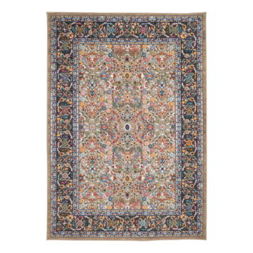 Vloerkleed bloemen groen 160x230 cm
