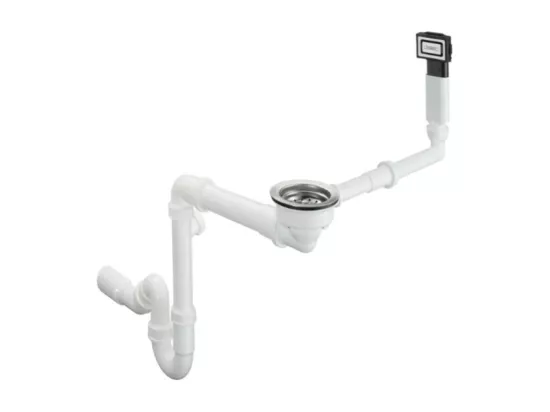 Vidage manuel pour évier 1 bac granite HANSGROHE D14-10 inox