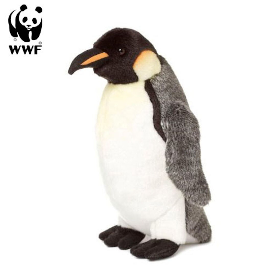 WWF - Plüschtier - Kaiserpinguin (33cm) Pinguin lebensecht Kuscheltier Stofftier