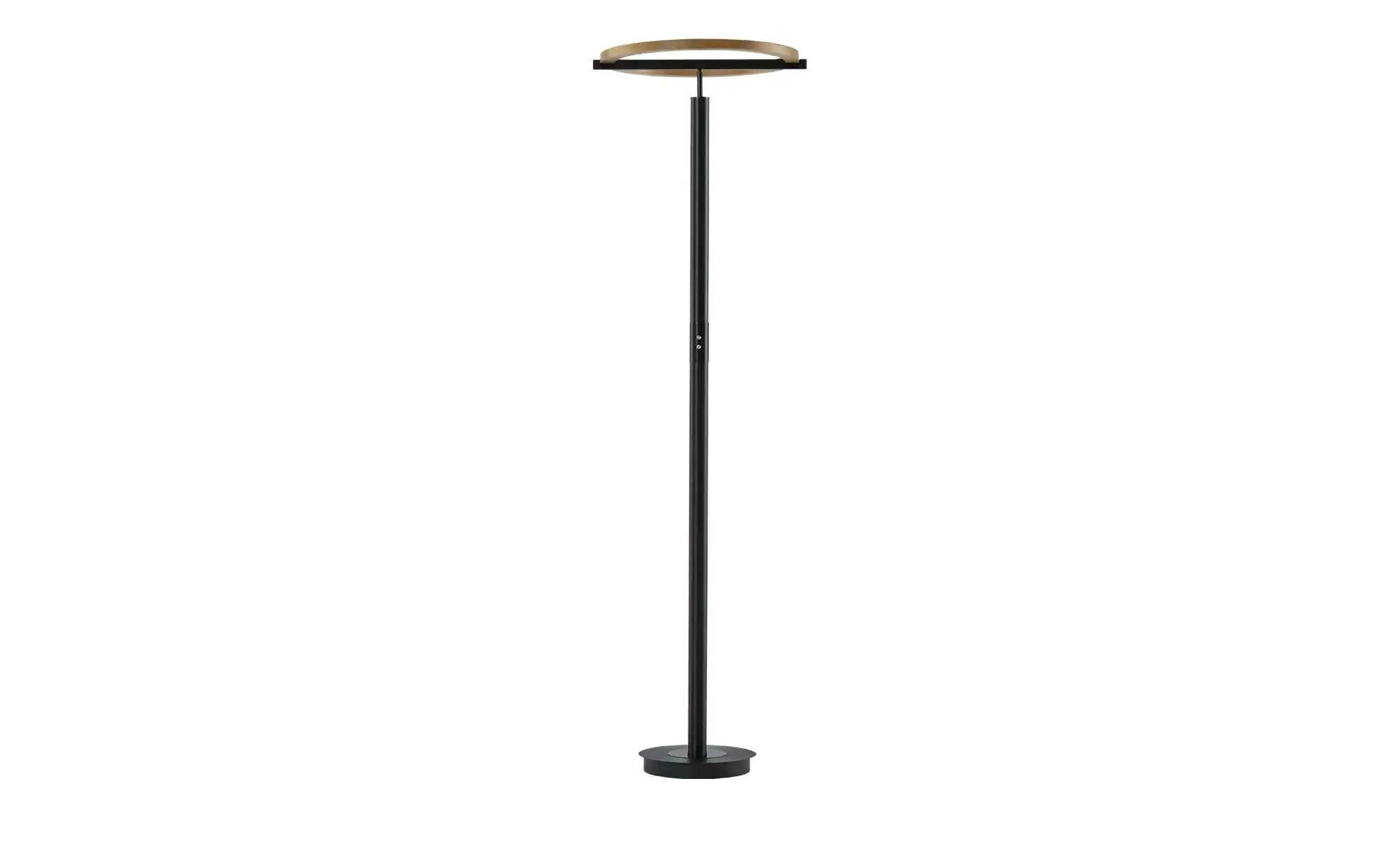 KHG LED-Deckenfluter, 2-flammig, anthrazit / Eiche