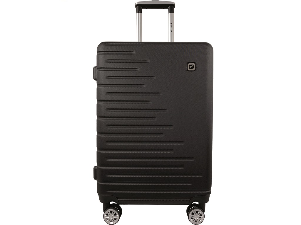 MALA DE VIAGEM MÉDIA RÍGIDA AIRPORT PRETO 8 RODAS 65 CM