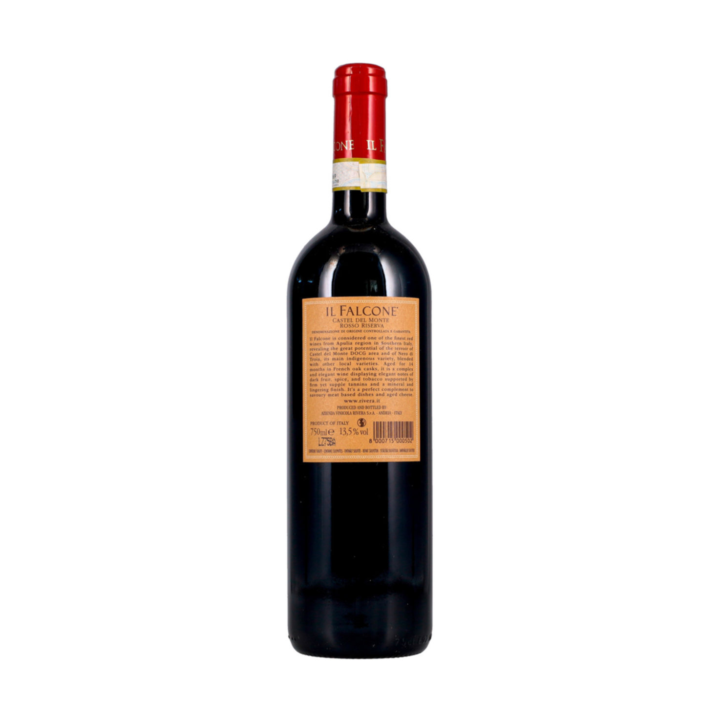 Castel Monte Rosso Riserva DOCG Il Falcone Rivera -75cl