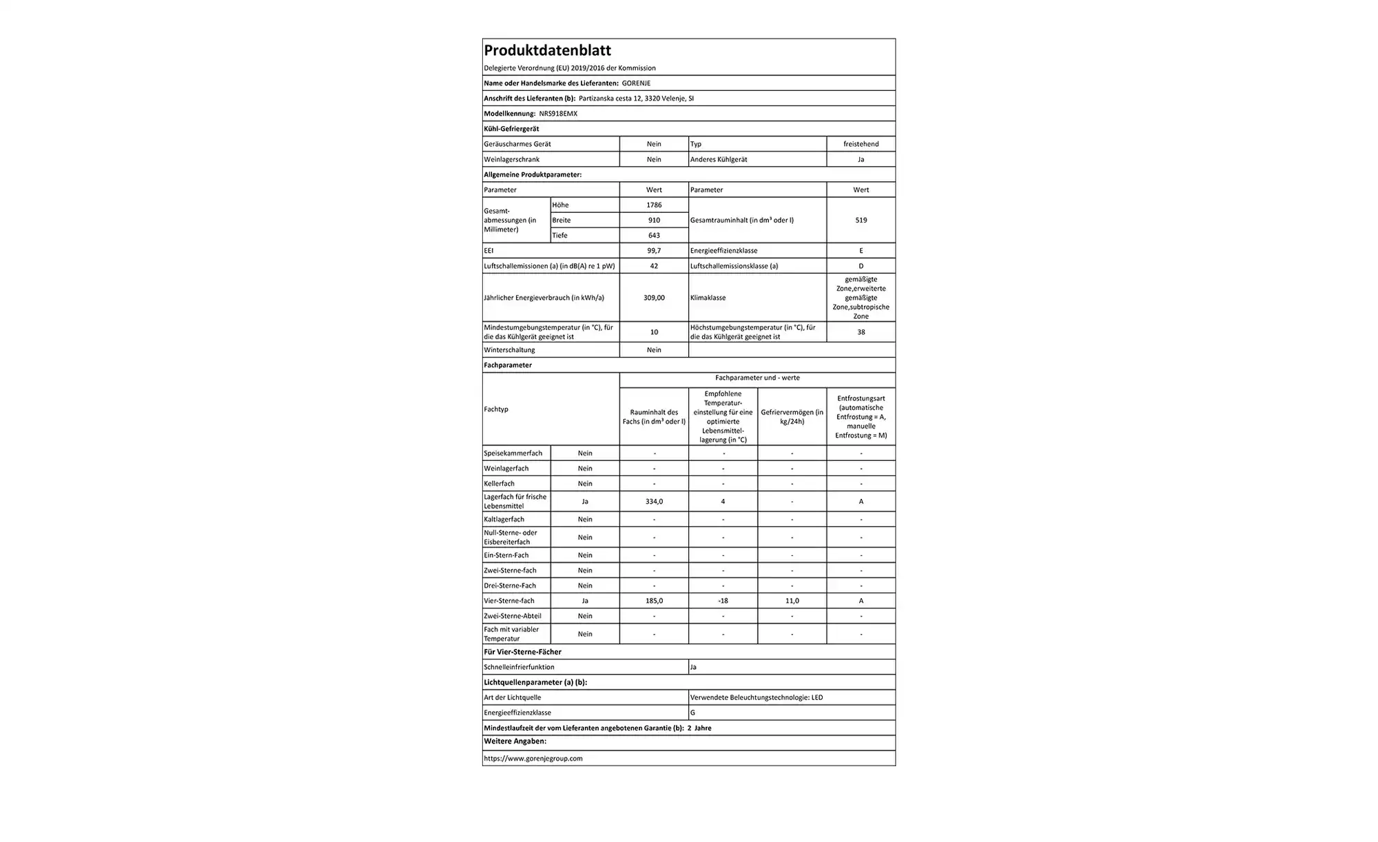 gorenje Side by Side NRS918EMX