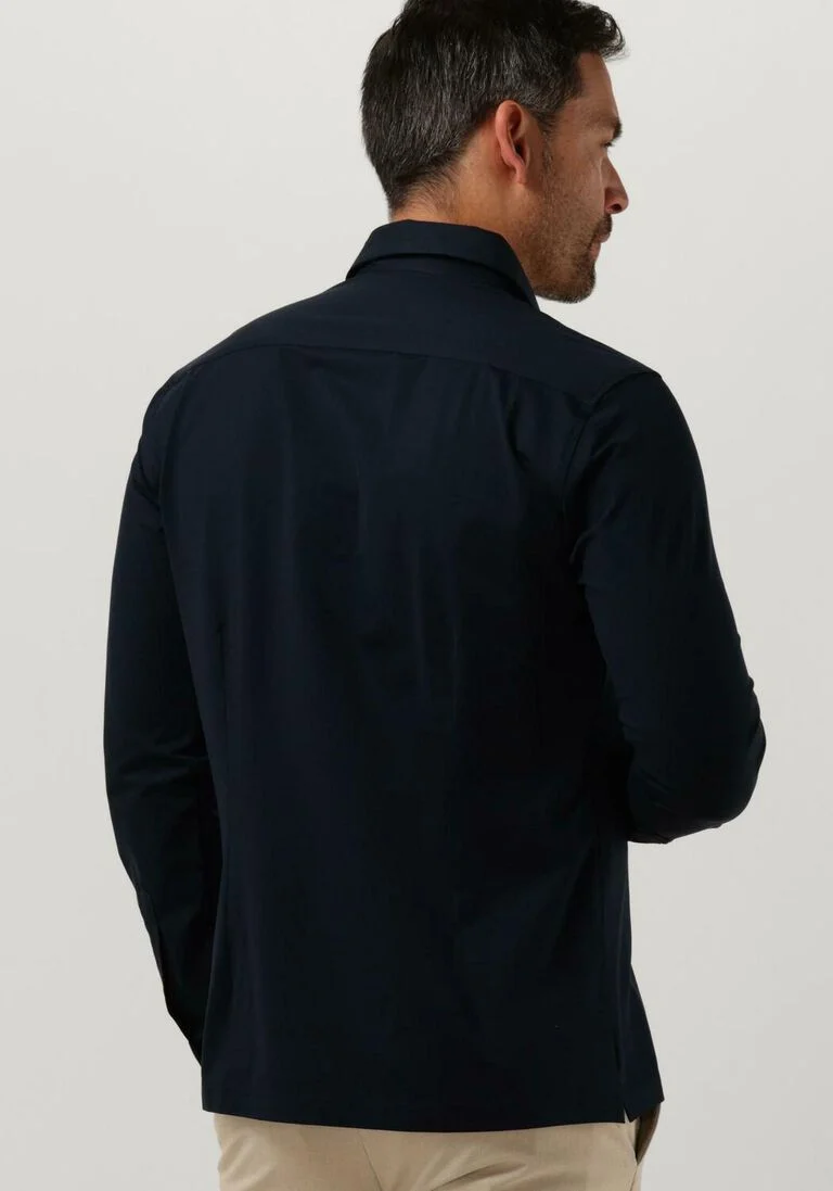 GENTI donkerblauwe genti klassiek overhemd s7096-1175