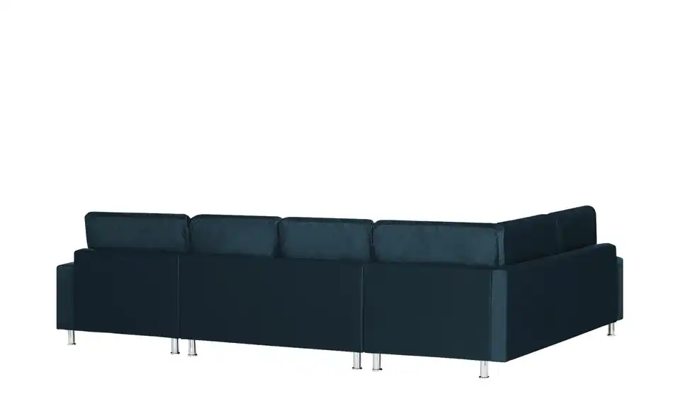 Wohnlandschaft Mara Blau links Mikrofaser