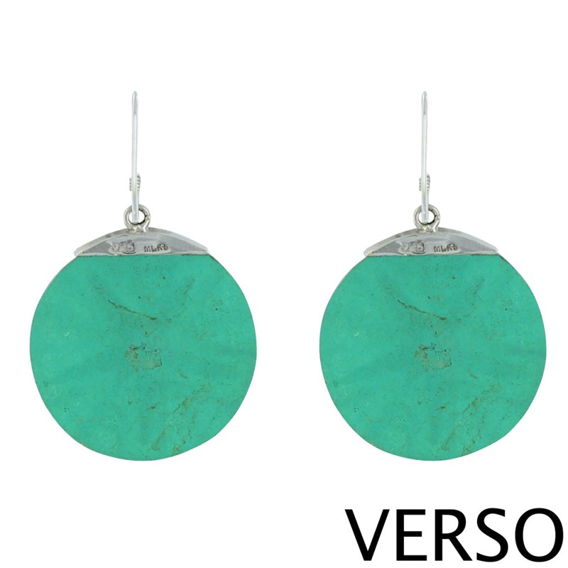 Boucles d'Oreilles Argent Disque Etoile de Mer