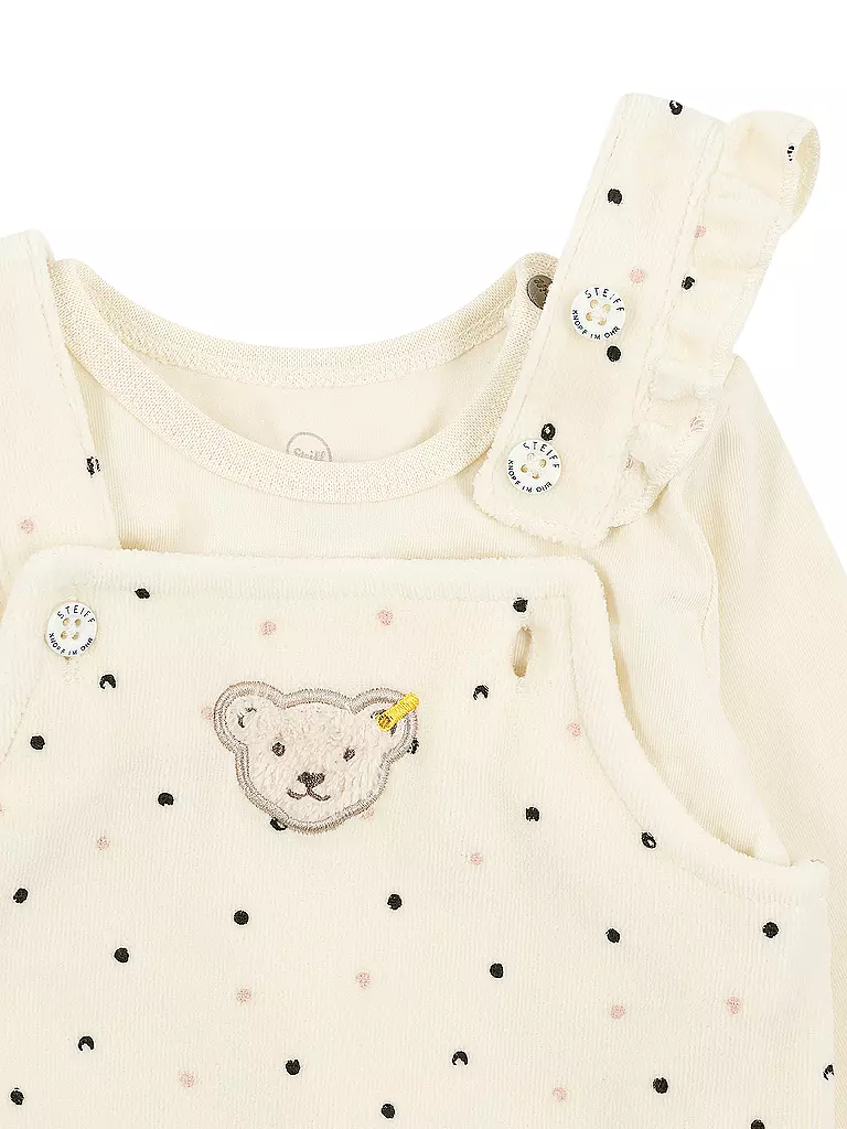 STEIFF Baby Strampler Set 2 teilig creme