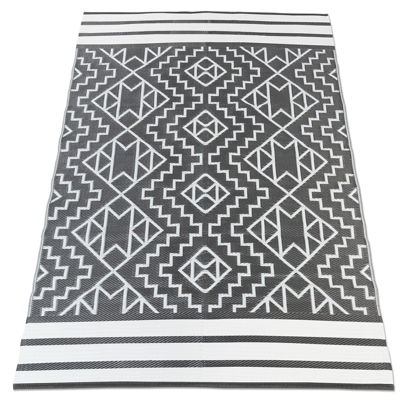 Pratik Garden Tapis d'extérieur inca gris - 120x180 cm
