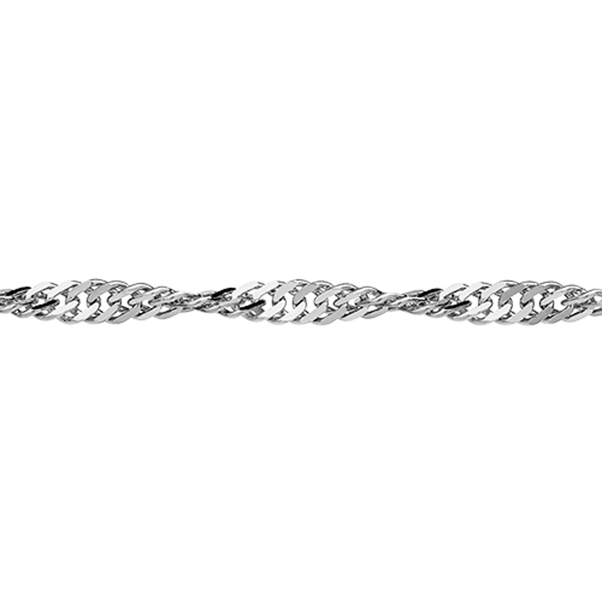 Collier torsadé OZ Bijoux plaqué argent 2.4mm
