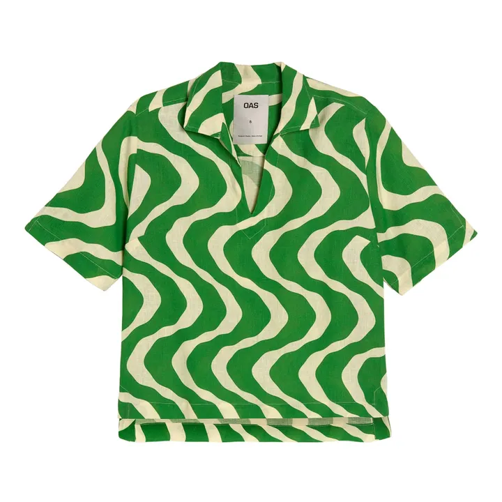 OAS Polo Rippling Jaffa Lin | Vert