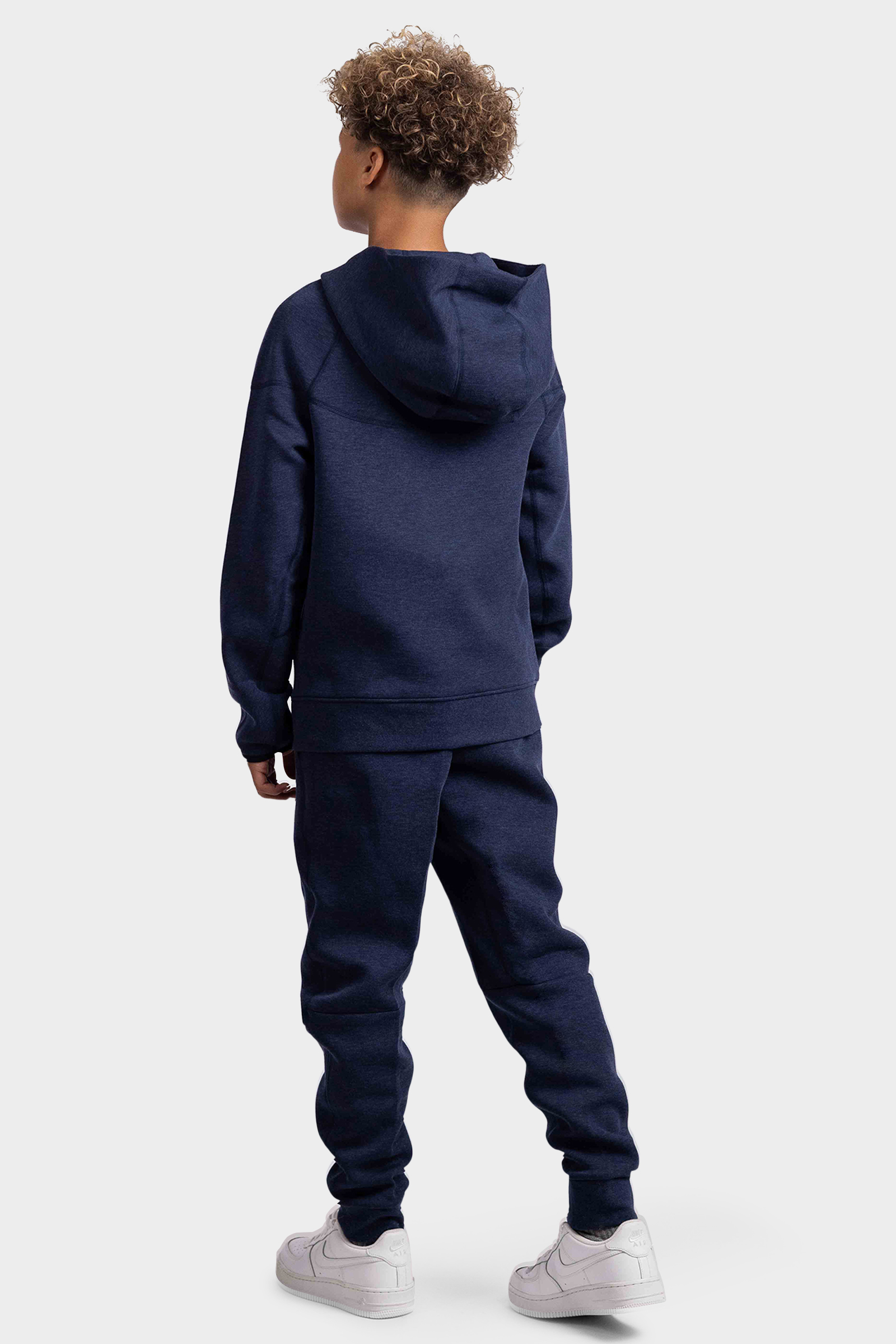Nike Tech Fleece Trainingspak Kids Donkerblauw