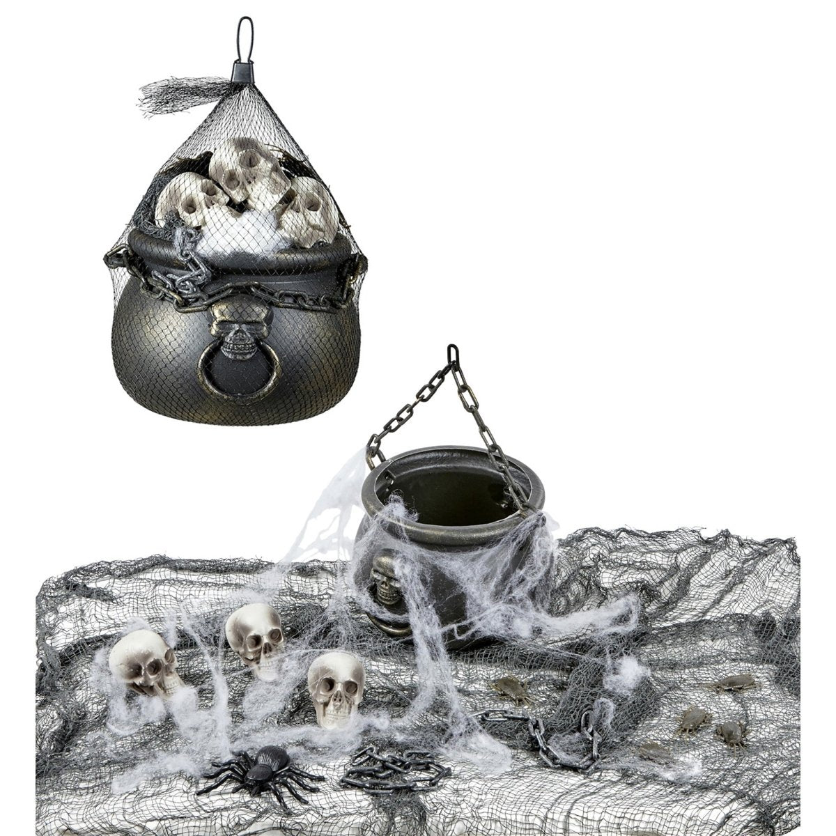 Halloween Decoratie Set Ketel Met Accesoires