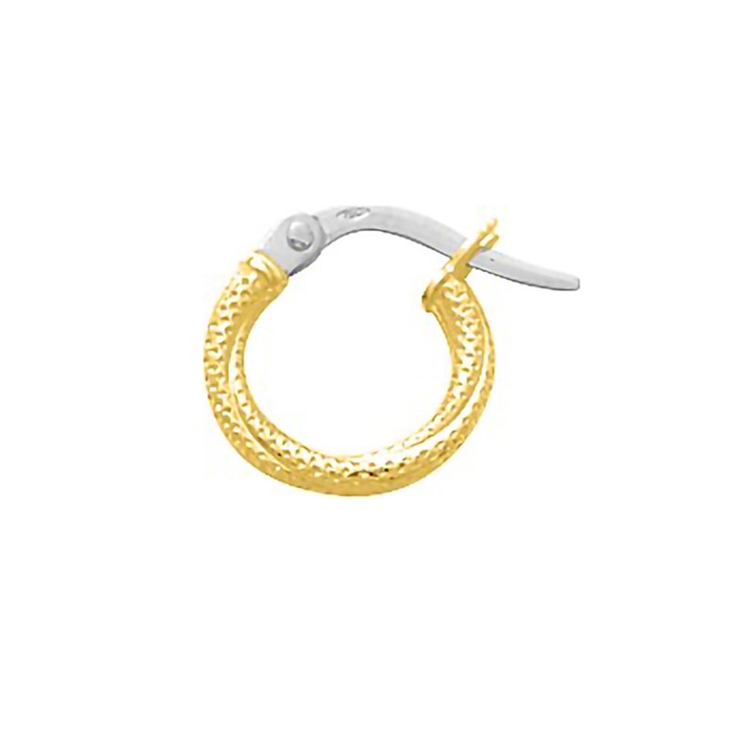 Créoles fantaisie Femme - Or 18 Carats - Diamètre 8mm