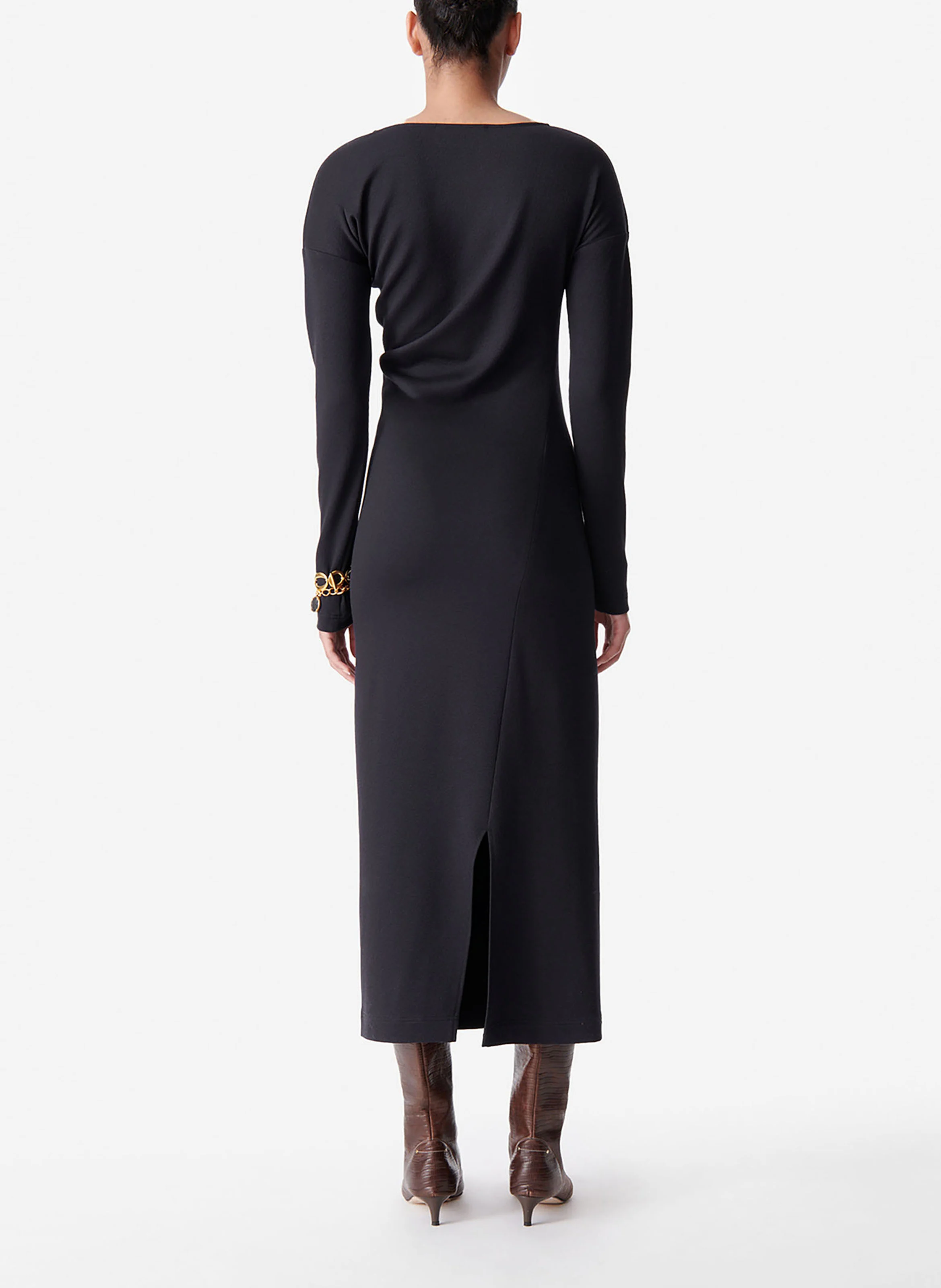 DALAMEE - Robe midi col rond| Bleu