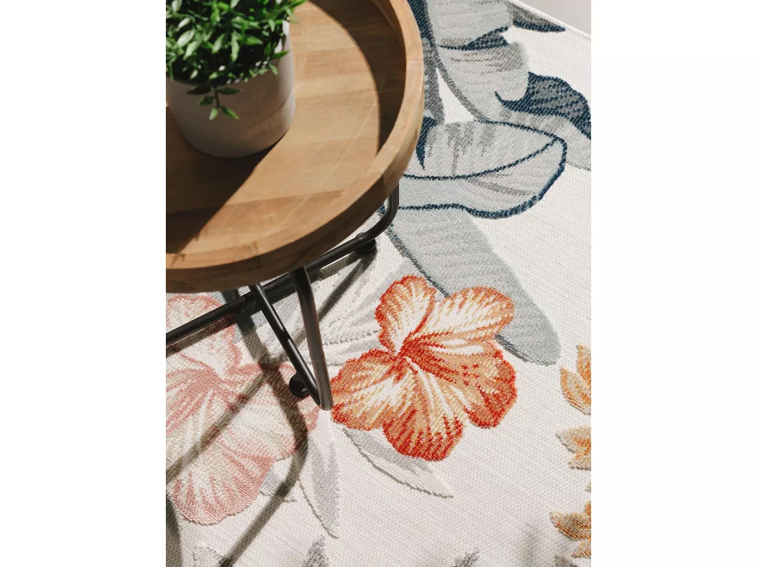 Tapis d'extérieur & intérieur Flora Multicouleur 200x300 cm