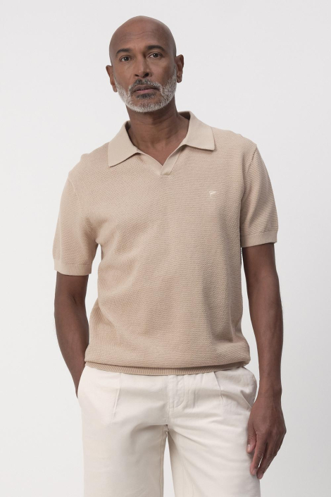 Campbell beige heren polo