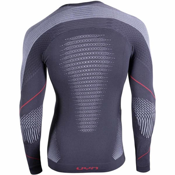 T-shirt thermique UYN EVOLUTYON UW SHIRT LG_SL CHARCOAL/WHITE/RED