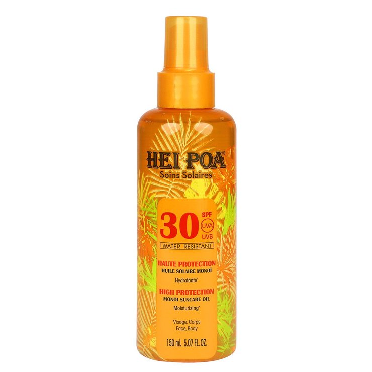 Huile solaire monoï protection SPF30 visage corps 150ml