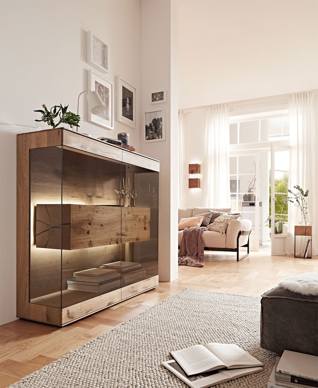 hartmann Highboard II CAYA 127 x 119 cm Kerneiche