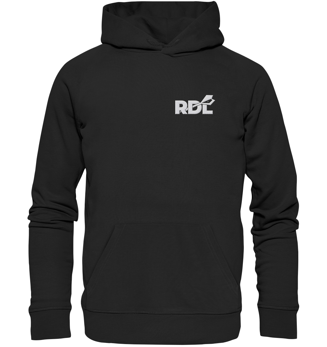 DartSturm - RDL Weiß - Organic Hoodie (Stick)