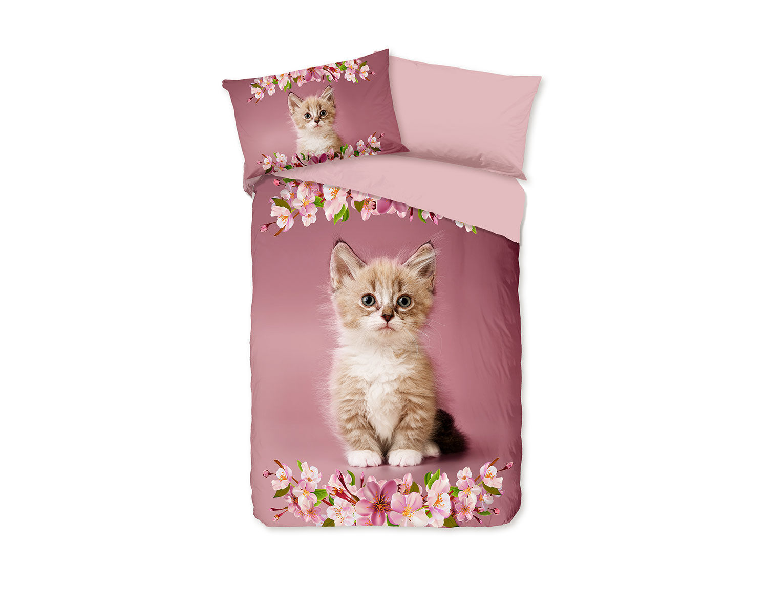 Bettwäsche mit süssem Katzenbaby