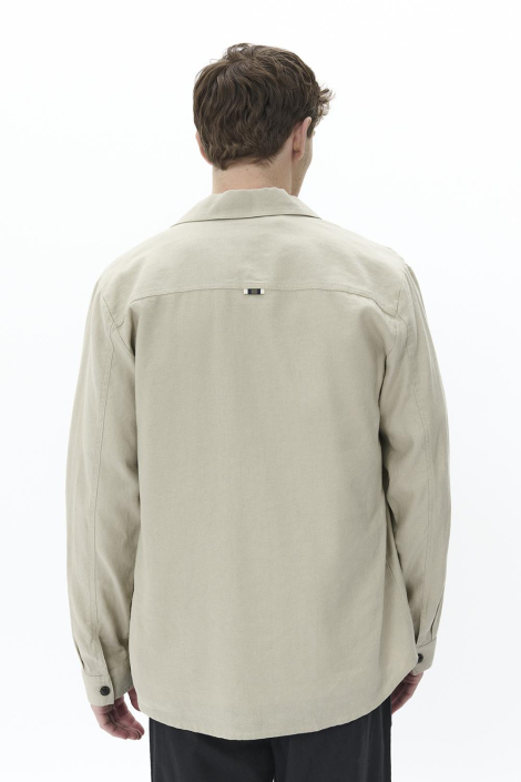 Matinique taupe heren overhemd