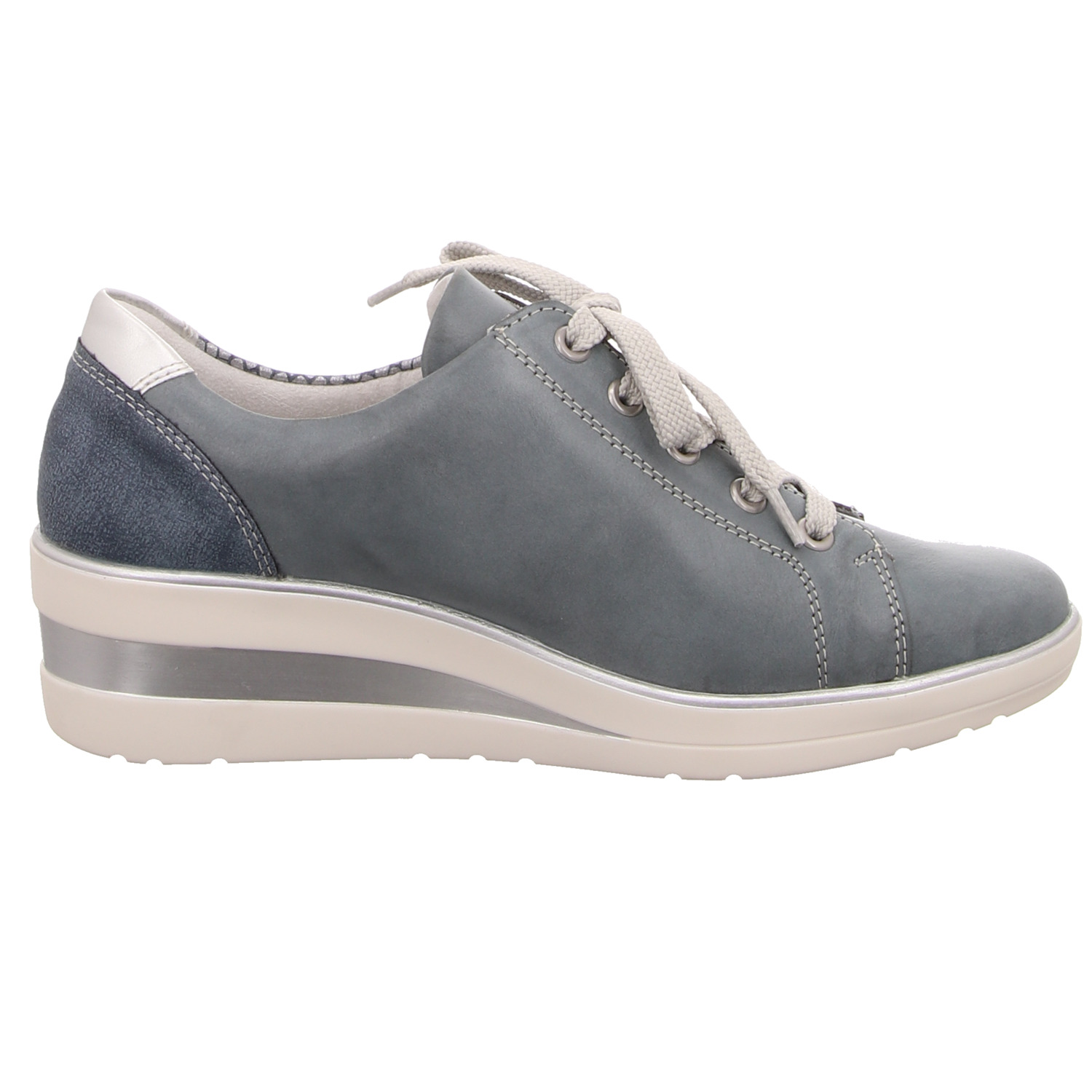 Remonte Schnürhalbschuh blau