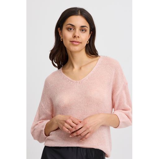 Fransa Sissel Striktrøje, Peachskin Melange, M