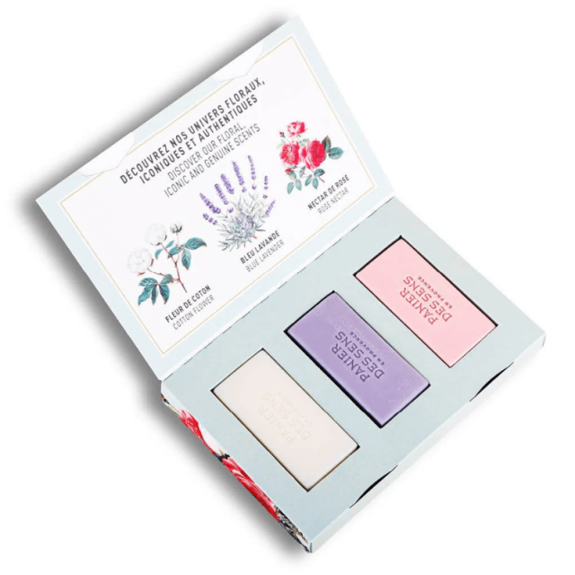 Coffret 3 savons parfumés PANIER DES SENS
