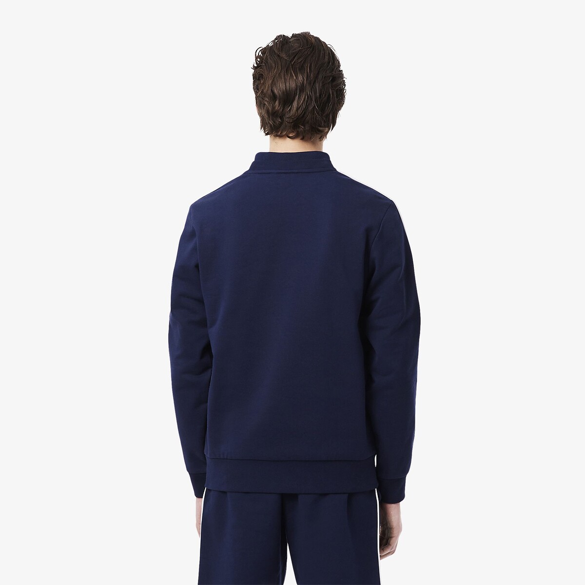 Suéter Lacoste com gola redonda e detalhes Lacoste